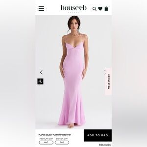 House of CB Loren Georgette Mermaid Gown